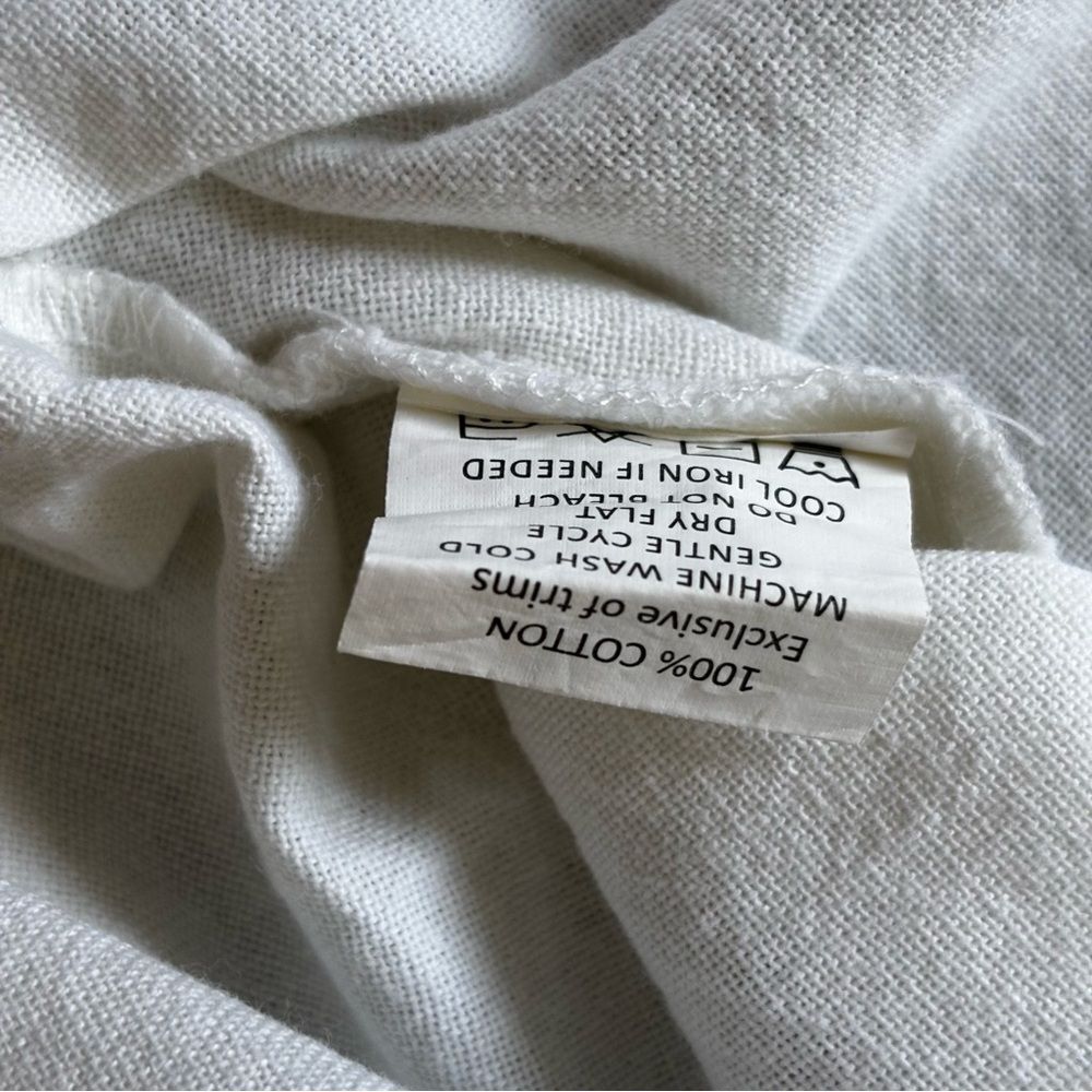 NWT Mud Pie Sleeveless White Cotton Shirt Dress | Size XL - Picture 8 of 9